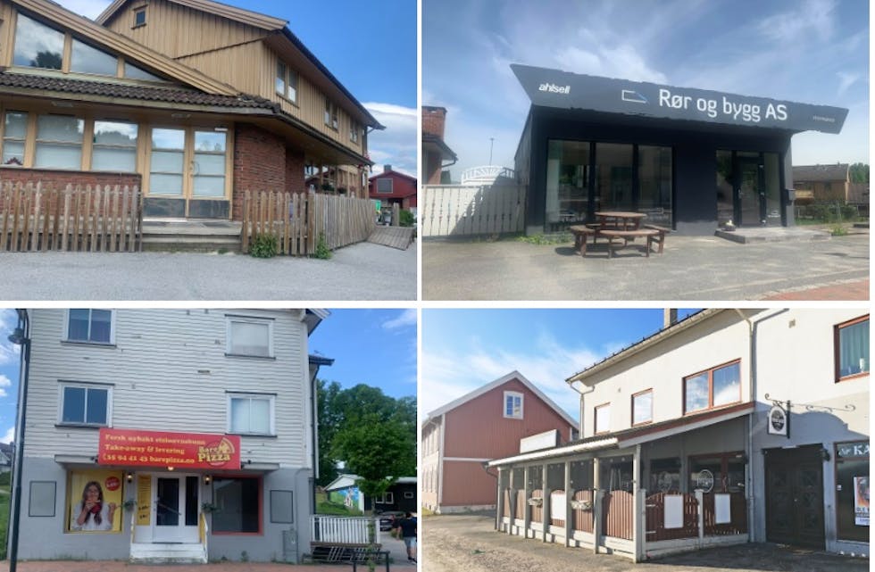 Borte fra sentrum: Både Nye kampen pub, Ulefoss Mathus (Bare pizza), Rør og bygg samt Tintin's Best har lagt ned i Ulefoss sentrum den siste tiden. 