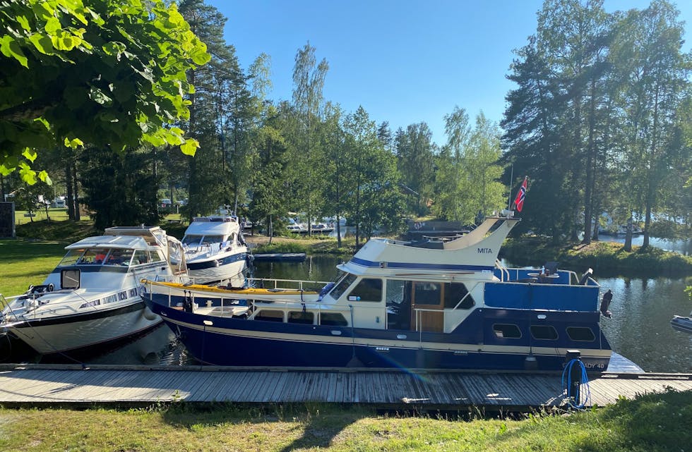 Sluseparken i Lunde er mest besøkt av alle kanalanleggene. I år har det også vært bra med fritidsbåter.  Foto: Hege Dorholt