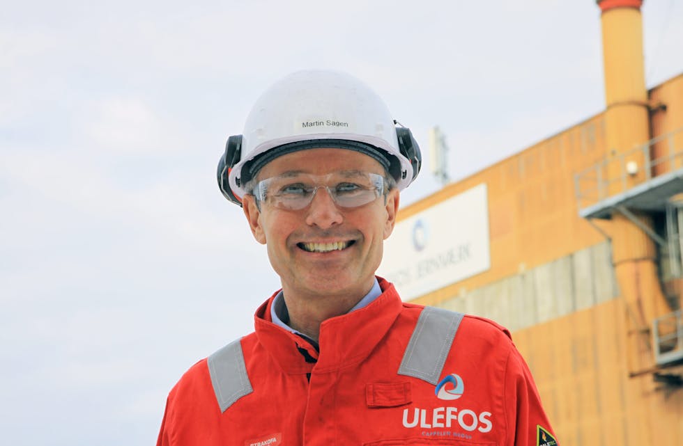 Ny sjef: Martin Sagen har 25 år bak seg i Hydro-systemet, nå leder han Ulefos-gruppen med industrivirksomhet på Ulefoss, Kongsberg og i Finland. 