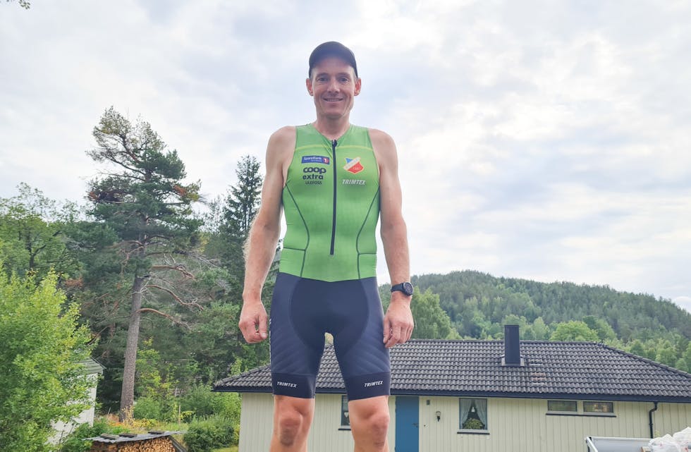 I sitt livs form: Marius Lid (35) er etter flere års trening i sitt livs form og deltar på «Ironman» som er en av de råeste utholdenhetskonkurransene i verden.
