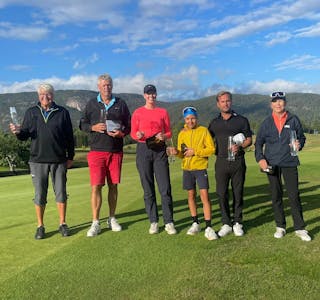 Dette er årets klubbmestere i Norsjø Golfklubb. 