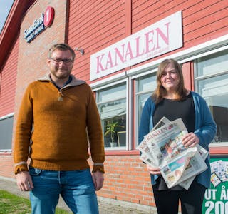 Redaktør Tor Espen Simonsen og markeds- og abonnementsansvarlig Linn Malén Vefald gleder seg over at Kanalen kan vise til økt opplag og vekst. 