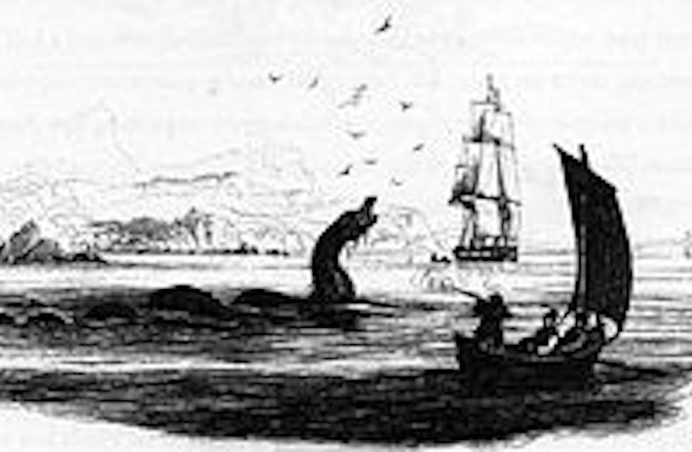 Fabeldyr: Sjøormer verserer i alle former og historier verden over. Her ser vi en tegning fra tidlig 1900-tallet.