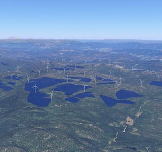 Stor skala:  Det foreslåtte vind- og solcelleanlegget på Lubergheia (Nome og Drangedal) vil dekke 18 kvadratkilometer. 