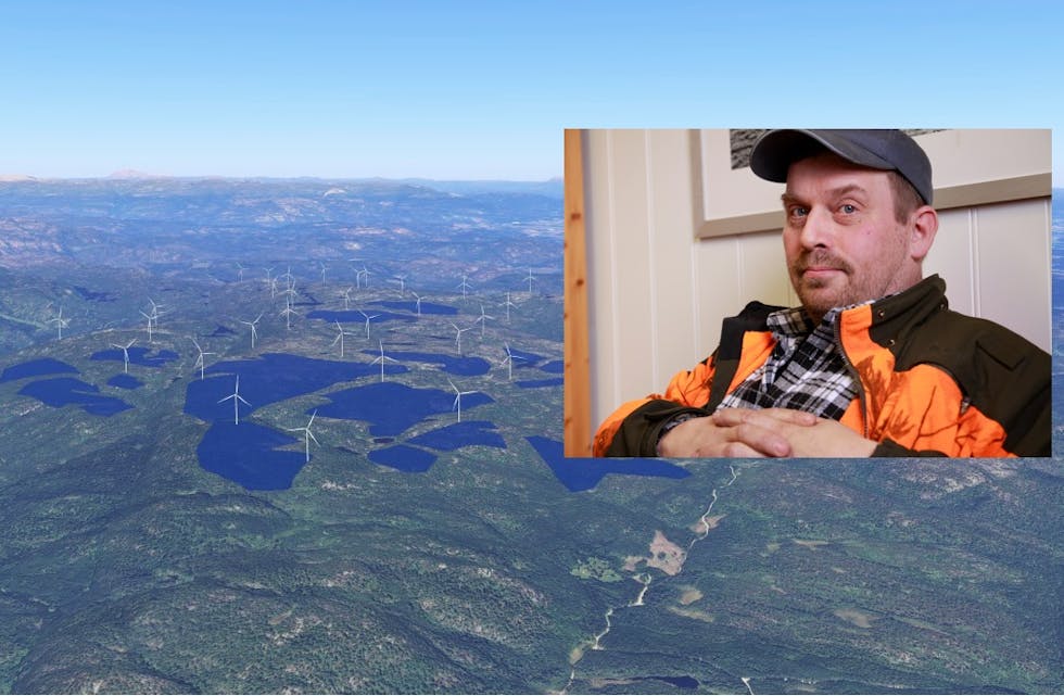 Sveinung Kjellemo beskriver vindparken ved Luberg som det største naturinngrepet siden byggingen av Telemarkskanalen.