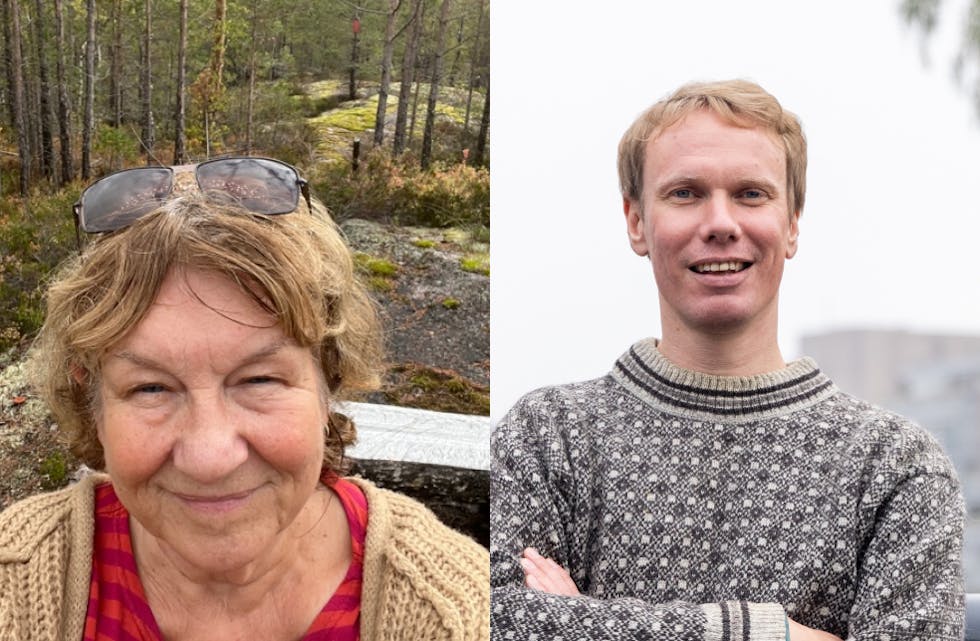 2. kandidat for Nome MDG, Elin Hovland, og førstekandidat for  MDG i fylkesvalget, Marius Schulze. 