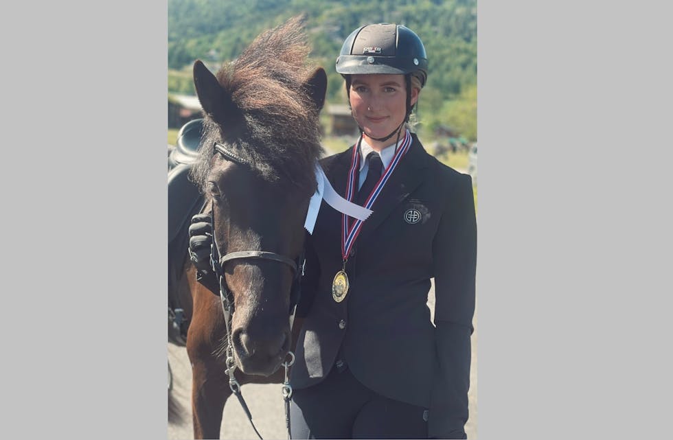 Liv Runa Sigtryggsdottir (30) kan ta medalje i VM for Islandshester med hesten "Milljon".