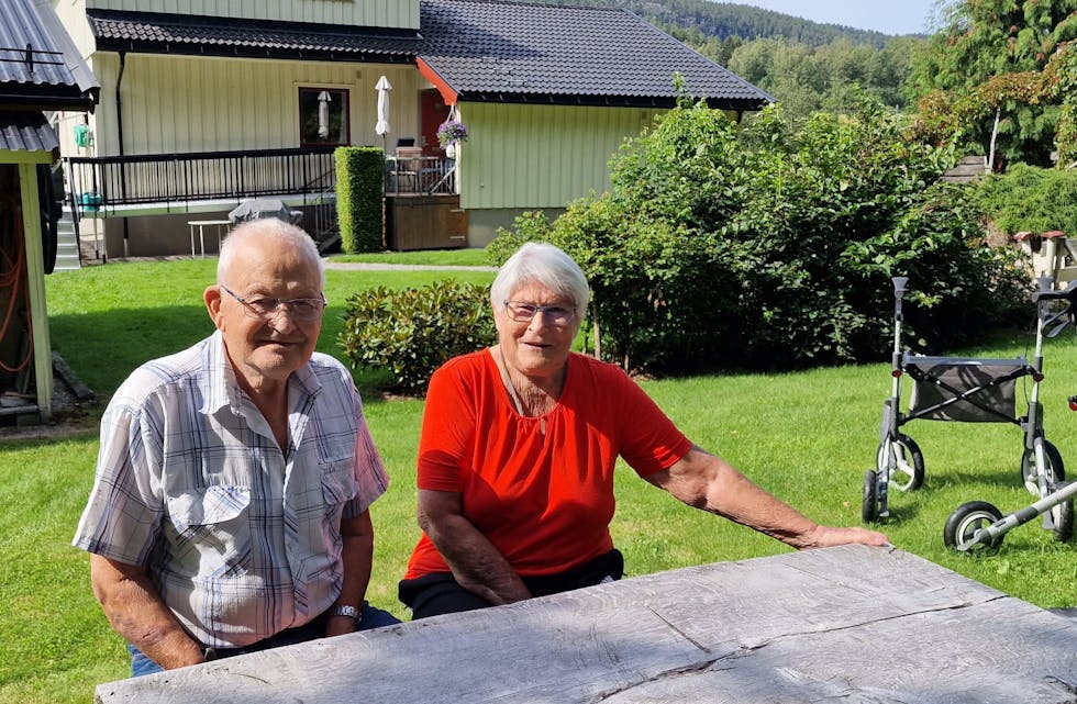 Magnar og Reidun Sandstå er strålende fornøyd med hjemmetjenesten i Lunde.