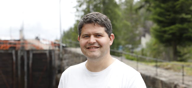 Ordførerkandidat for Nome KrF, David Erland Isaksen (foto: Britt Eriksen).
