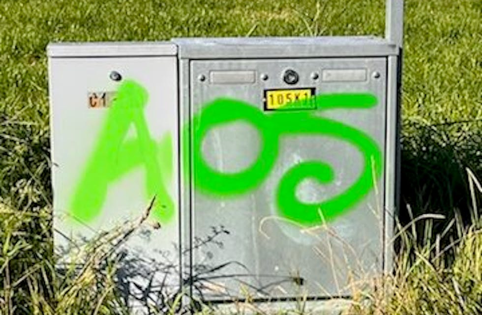Bokstavene AOS går igjen i taggingen. Trolig betyr dette "Art Of Spray".