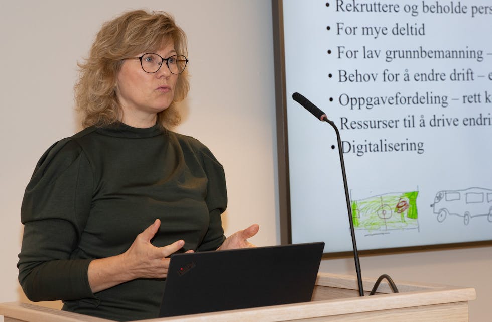BEKYMRET: Helse- og omsorgssjef Lillian Olsen Opedal bekrefter at Nome kommune sliter med rekruttering av sykepleiere.